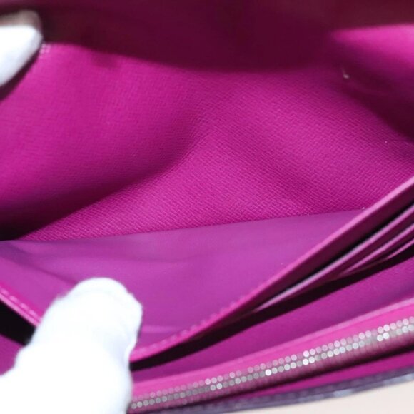 LOUIS VUITTON Epi Portefeiulle Sarah Wallet Purple Cassis - Picture 13 of 14